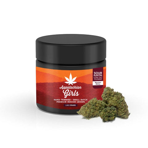 2.83g Jar of Mountain Mellow - Sour Elektra Flower